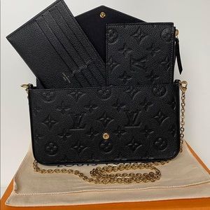 Brand New Louis Vuitton Pouchette Felicie Empriente Noir 🖤 *BAG ONLY*